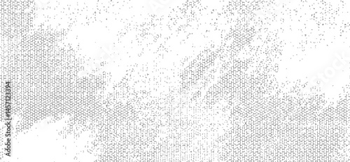Vector fabric texture. Distressed texture of weaving fabric. Grunge background. Abstract halftone vector illustration. Overlay to create interesting effect and depth. Black isolated on white. EPS10.