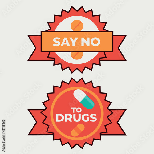


   Anti Drug day vector illustration.
