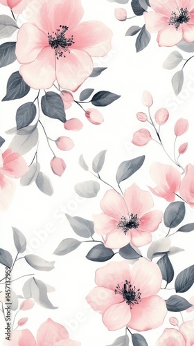 Seamless Floral Pattern Background concept, tailored for elegance, product packaging, and feminine branding
