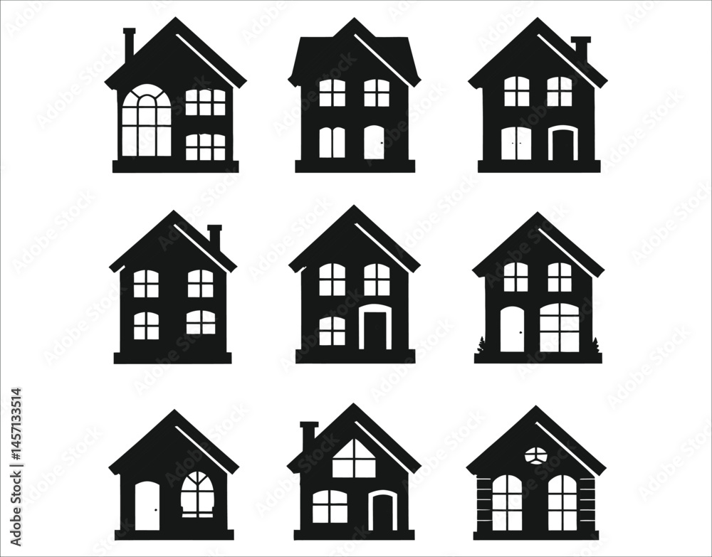 Vector Home Icons – Classic and Modern