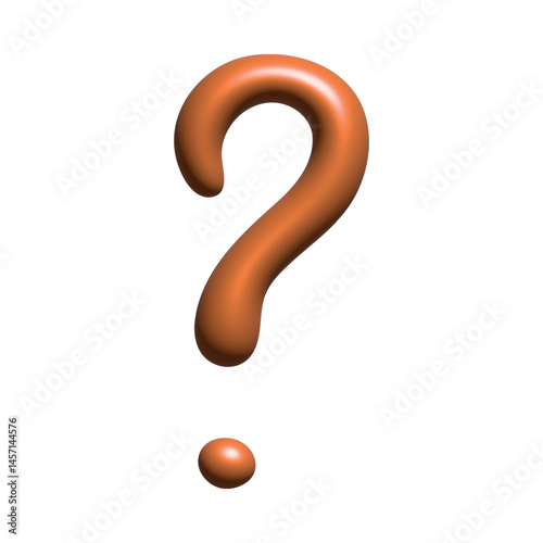 3d question mark clipart Single element for design
