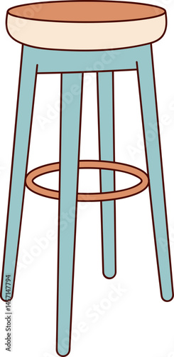 red wooden chair