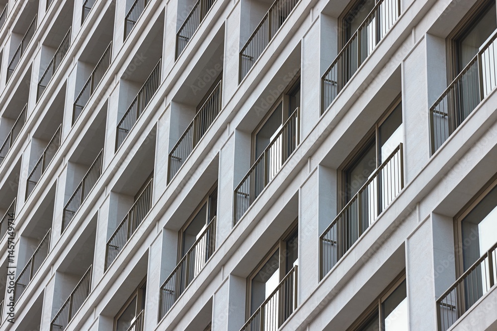Block of Apartments or hotel rooms