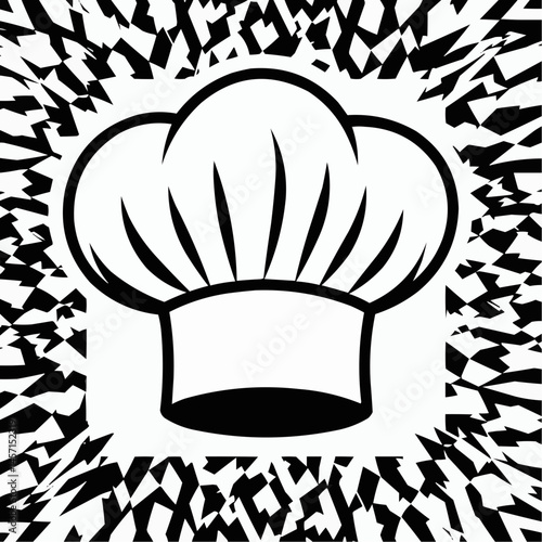 Chef's hat on abstract background

