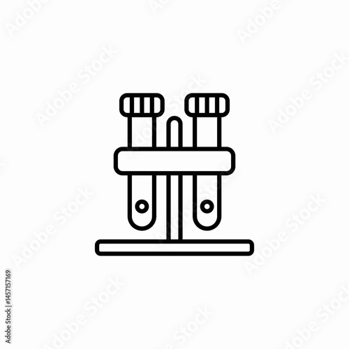 tube pair icon sign vector