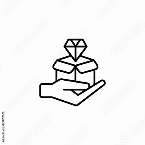 unique position icon sign vector