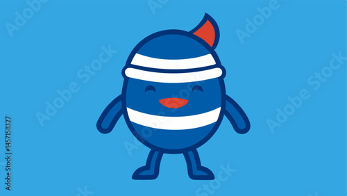 Blindfolded Mascot A sports mascot with a blindfold representing the idea that sports organizations ignore corruption oblivious to the issues around them.