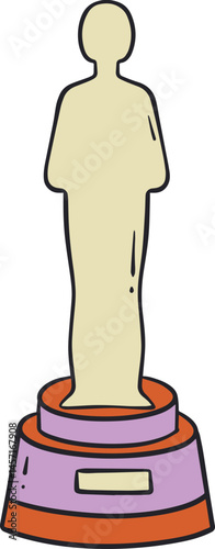 vector illustration trophy charter