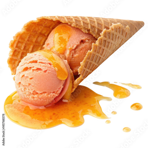 ice cream cone isolated