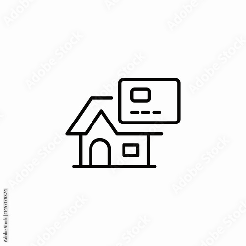 card house icon sign vector