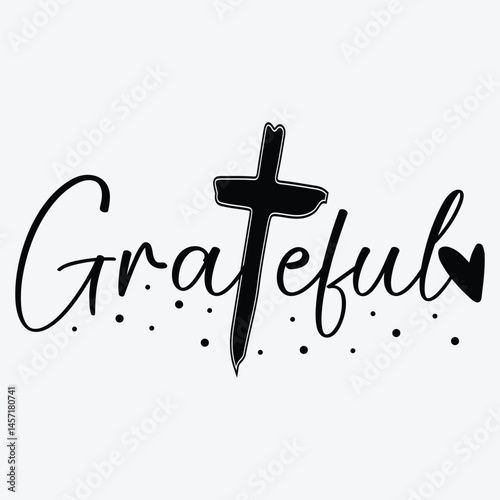 Grateful Vector Design, Jesus T-shirt Design