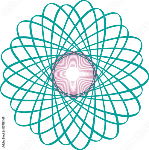 Fototapeta Naklejka Na Ścianę i Meble -  round circle illustration with white background