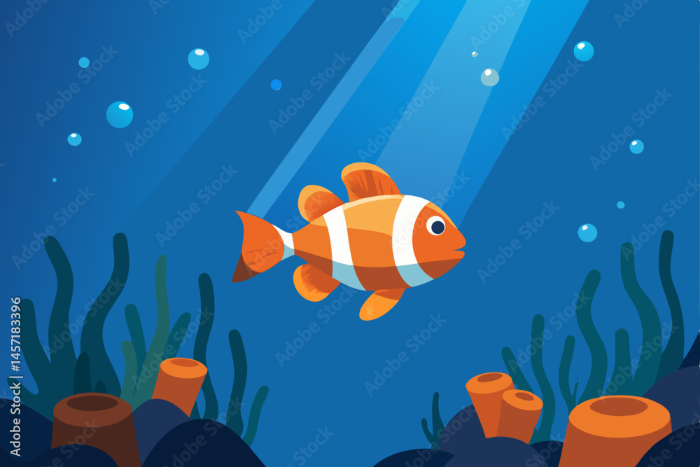 Fototapeta premium tropical fish in the aquarium