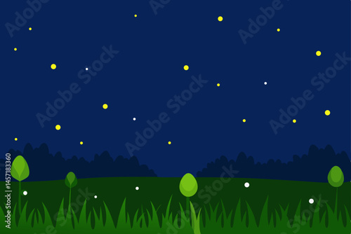 night sky with stars and clouds