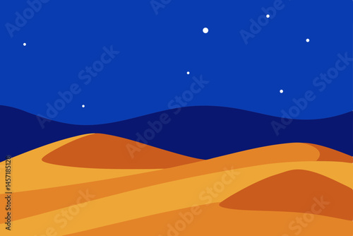 desert landscape with sand dunes