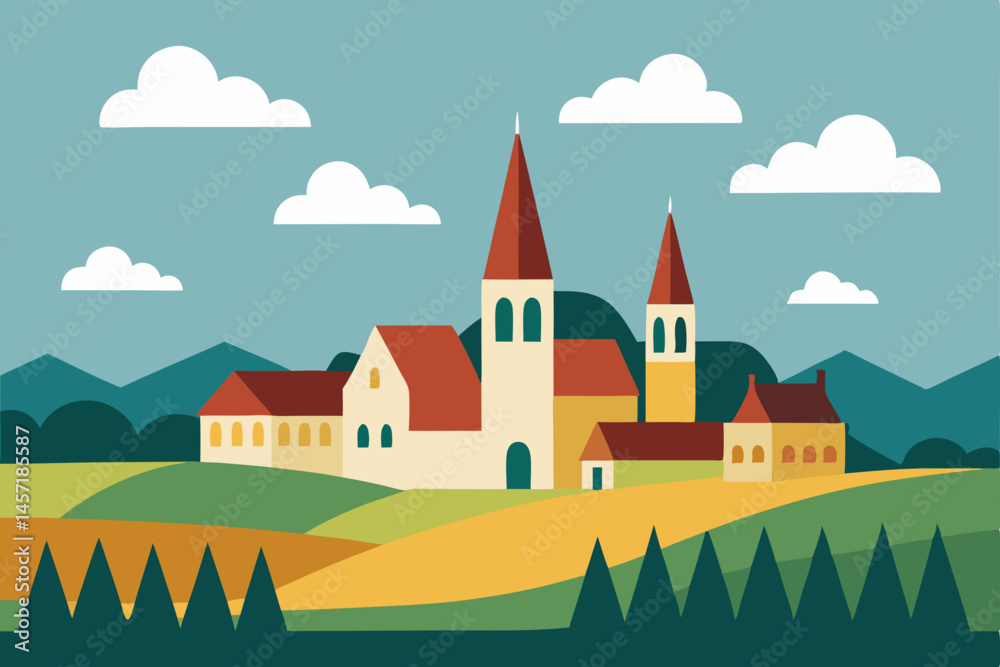 vector illustration of a castle vector illustration of a castle