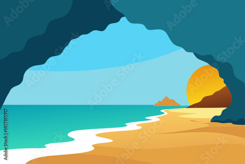 beach in the morning