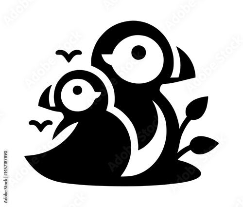 Puffin Icon Logo
