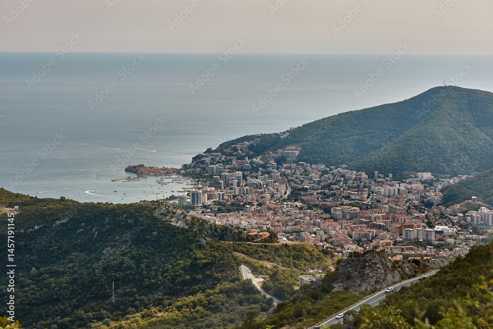 View of Budva from the hills