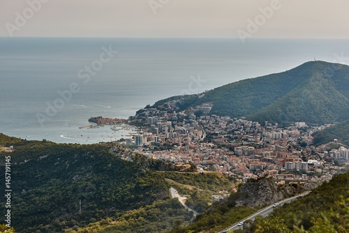View of Budva from the hills