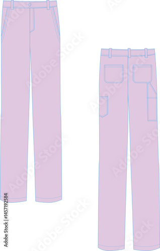 brief layout mock up denim carpenter