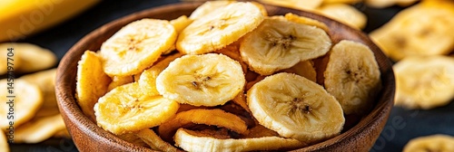 photo of delicious banana chips  photo