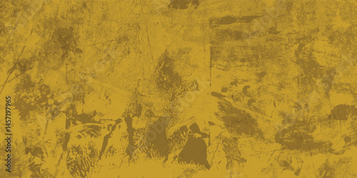 Weathered Golden Surface with Visible Signs of Age and Decay
