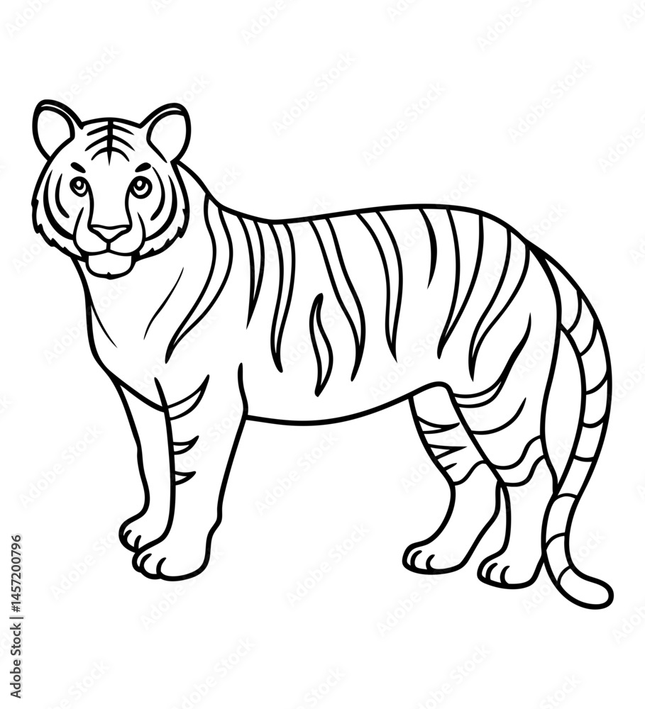 Obraz premium Tiger Sketch