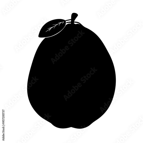 guava silhouette vector illustration
