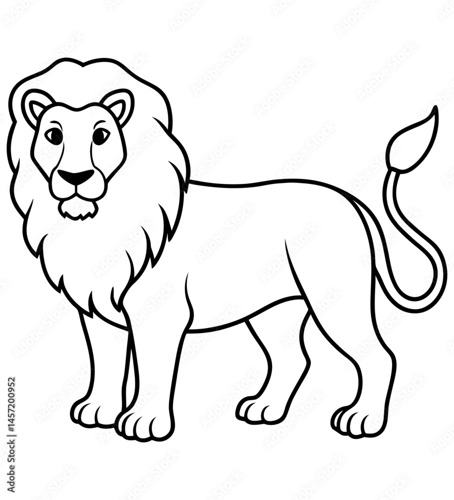 Obraz premium Lion Sketch