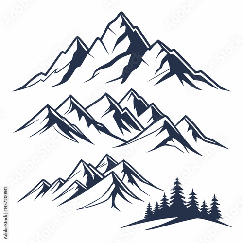vector illustration of mountains