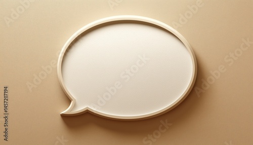 Blank white speech bubble