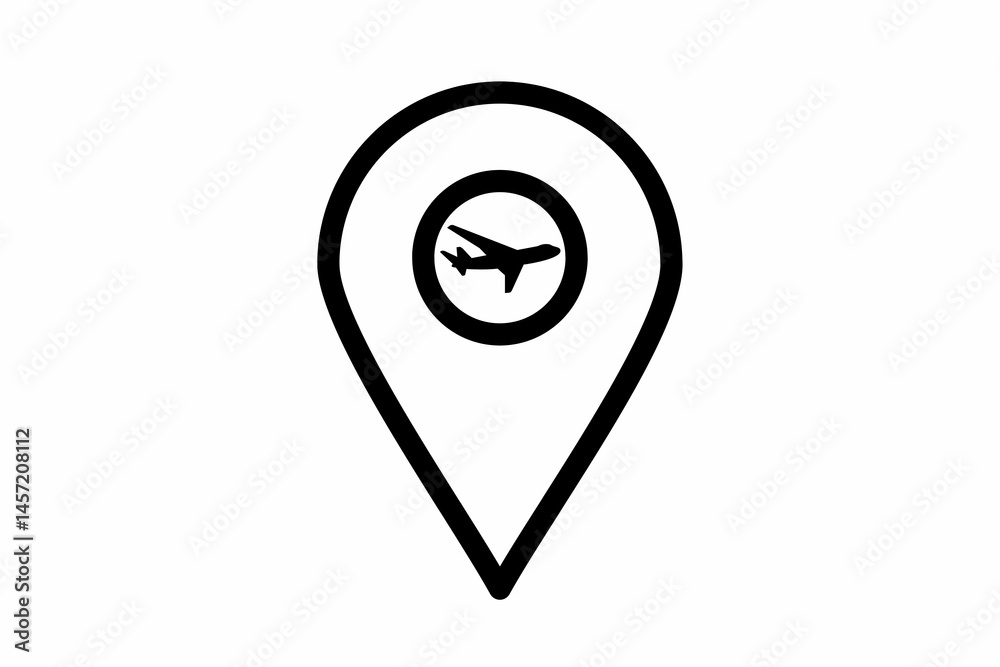 map pointer with pin of Airport , map pointer icons of Airport , Airport of map pointer, map pointer with pin of Airport , map pointer icons of Airport , Airport of map pointer,