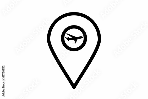 Free Download map pointer with pin of  Airport , map pointer icons of Airport , Airport of map pointer,  - GFXLoad