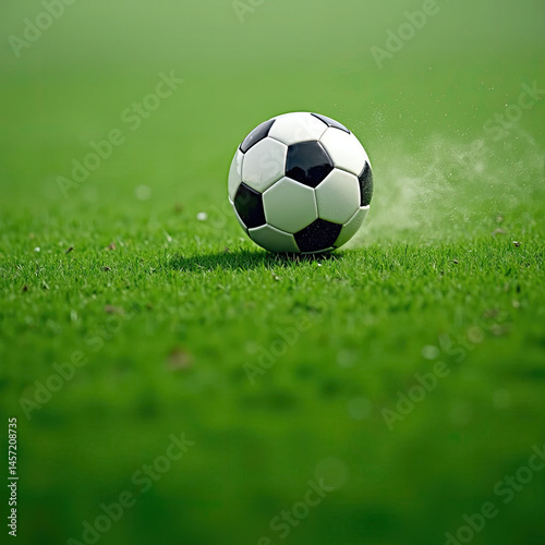 soccer ball on green grass