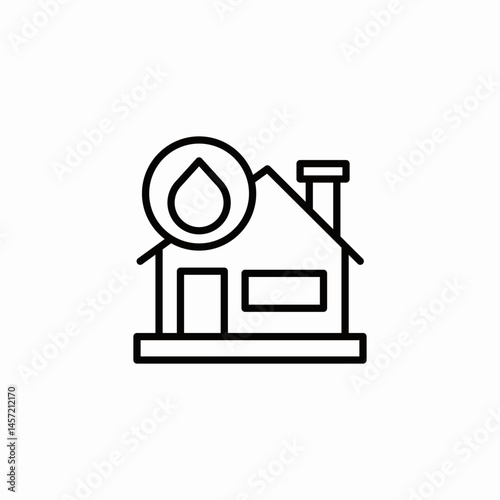 water house icon sign vector