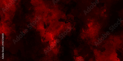 Dark red powder explosion cloud on black background. Abstract red and black grunge texture smoke. smoke fog misty texture overlay on dark black. paranormal red mystic smoke, clouds for movie.