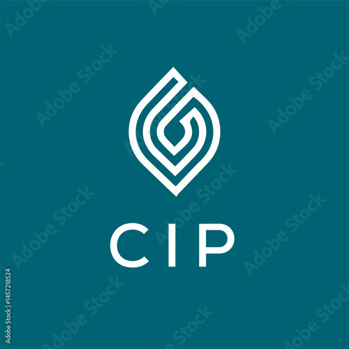 CIP letter logo design