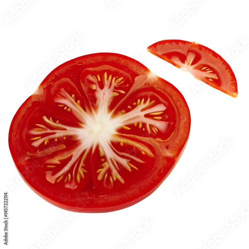 Wallpaper Mural sliced tomato isolated on transparent background Torontodigital.ca