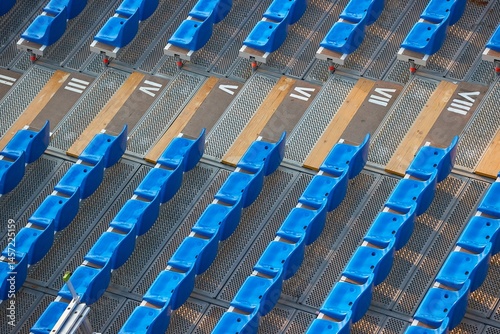 Obraz na płótnie Seats of an event tribune grandstand w salonie