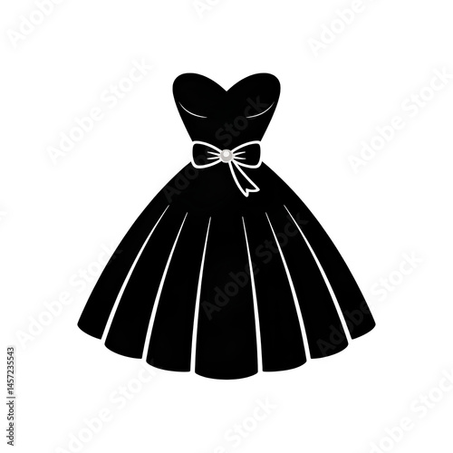 Wallpaper Mural vector illustration of a black dress Torontodigital.ca