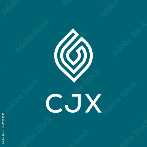 CJX letter logo design