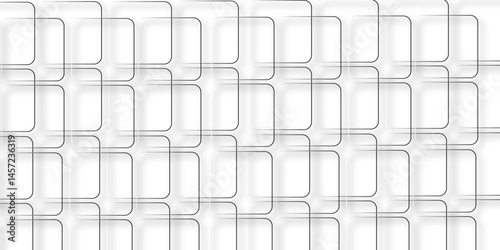 Abstract background with cubes. Modern geometric background. White ceramic brick tile.	