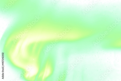 Spectacular Green Northern Lights in the Night Sky isolated on a transparent background