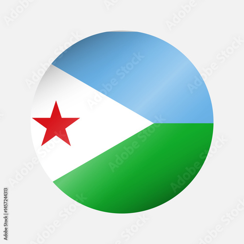 Round Djibouti national flag highlight icon sticker Free Download Round Djibouti national flag highlight icon sticker - GFXLoad