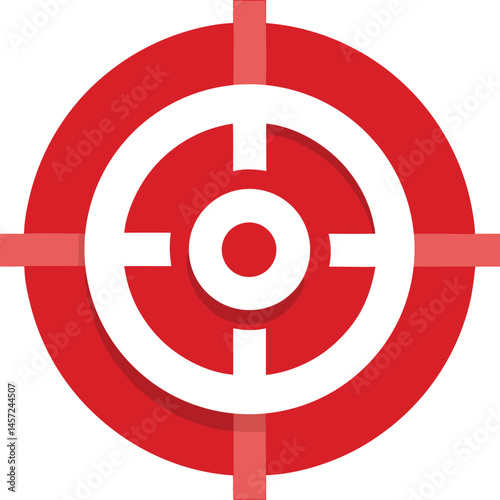 Free Download  red target symbol with concentric rings - GFXLoad