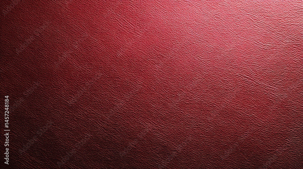 Deep Red Textured Surface with Subtle Leather Grain Details