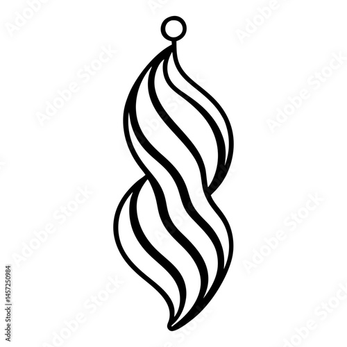 Easter earring laser cut SVG file vector illustration