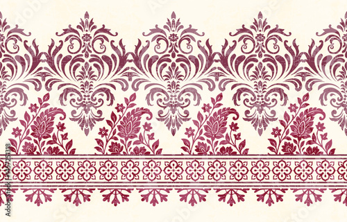 Ethnic Motifs Ikat floral paisley embroidery floral. ikat Saree Sarong oriental pattern traditional.Ikat embroidery style abstract embroidery design for texture,fabric,clothing,wrapping,decoration