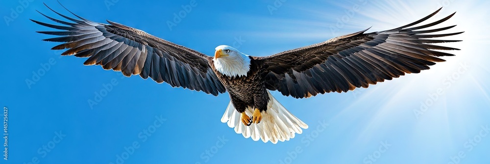 Obraz premium 3D vector bald eagle -